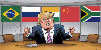 Donald Trump desafia o BRICS em defesa do dólar americano
