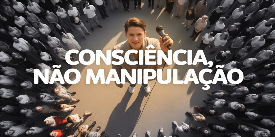 A voz que escolhe informar para libertar, não para dominar./ Ideia